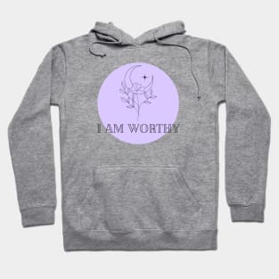 Affirmation Collection - I Am Worthy (Purple) Hoodie